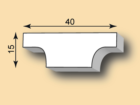 Stuckleiste / Stuckprofil SL40-42