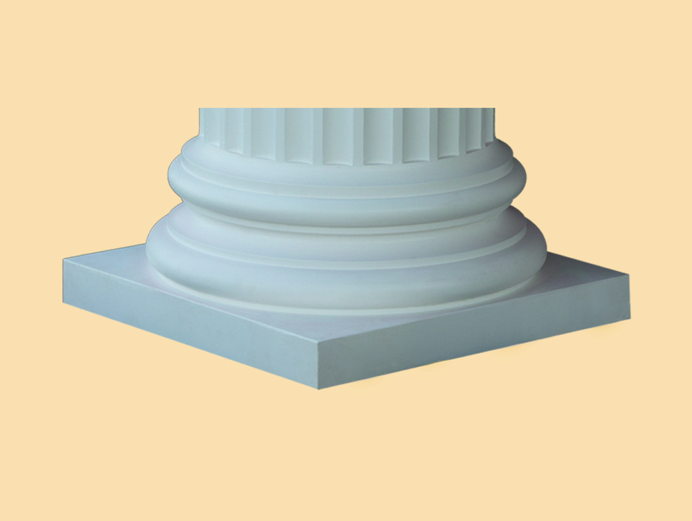 Halb-Sockel korinthisch zu Stucksäule 30 cm