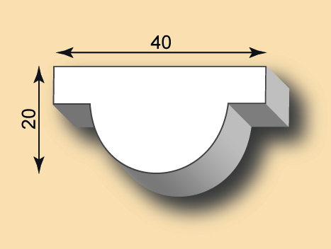 Stuckleiste / Stuckprofil SL40-28