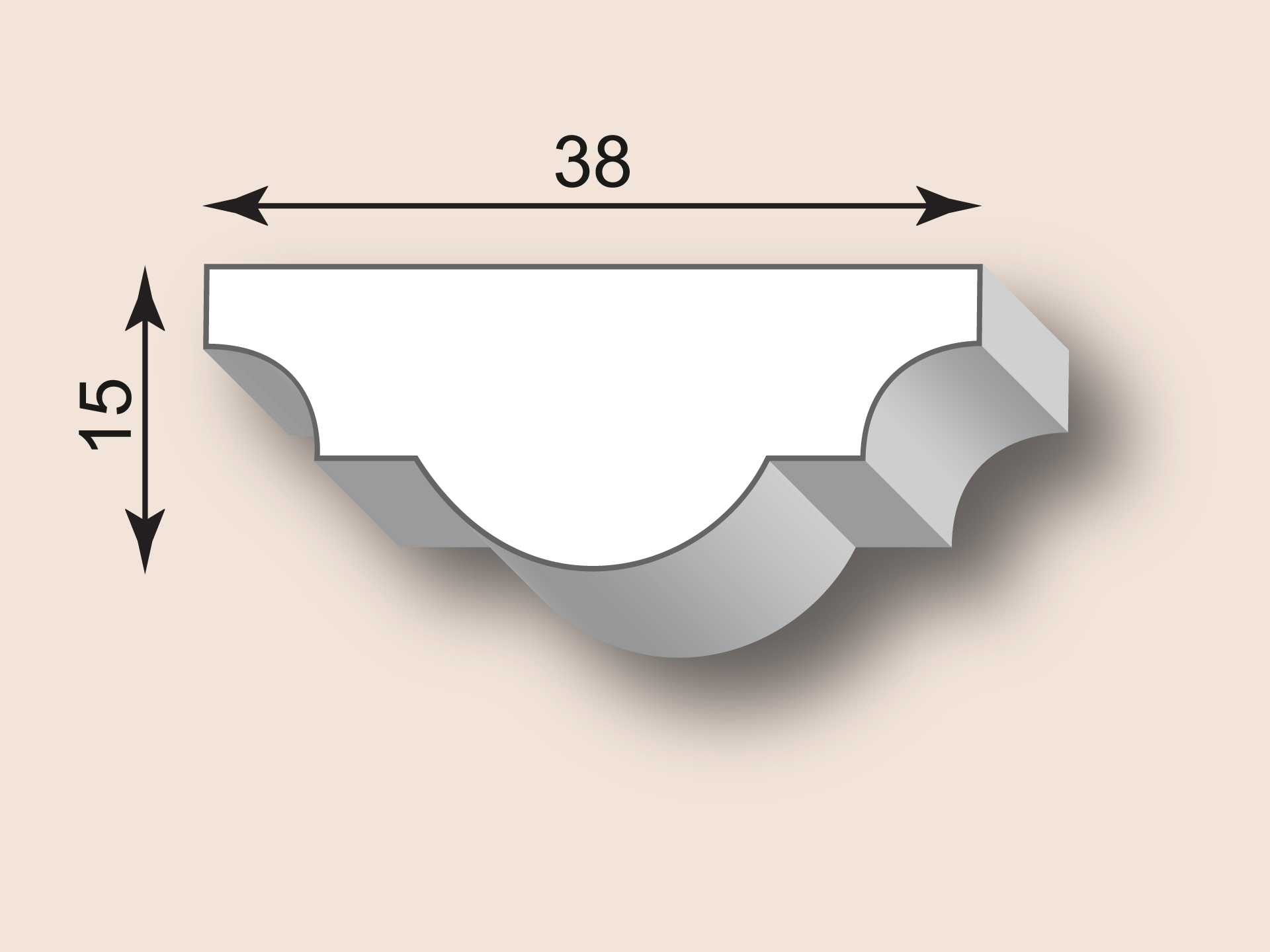 Stuckleiste SL38-01