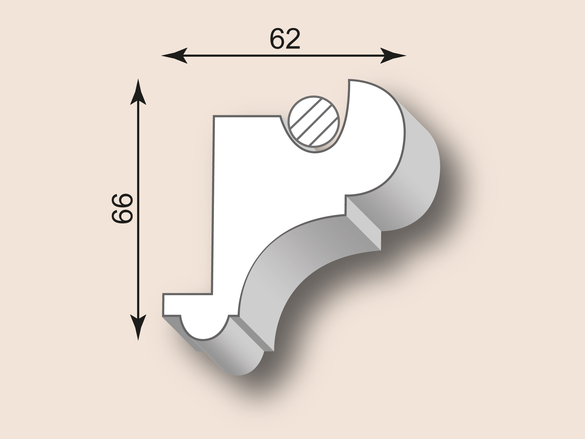 Stuckgesims SG62-01