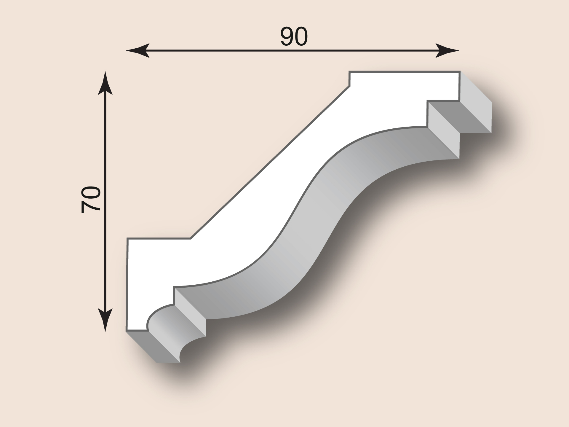 Stuckgesims SG90-02