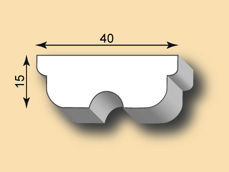 Stuckleiste / Stuckprofil SL40-13